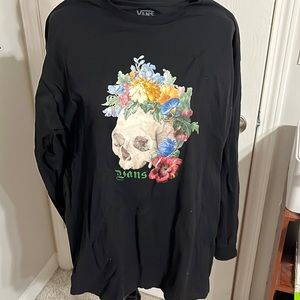 Vans Large Skull Long Sleeve Tee